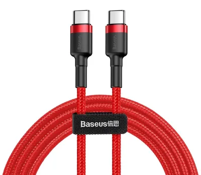 Zdjęcie produktu dla Kabel Baseus Cafule PD 2.0 USB-C 2,0 m 3A 60W czerwony