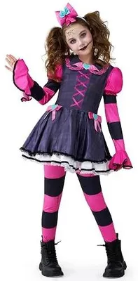 Zdjęcie produktu dla Kostium halloween lalka dla dziewczynki strój przebranie sukienka