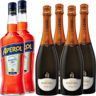 Immagine prodotto di Confezione 6 bottiglie Perfetto Aperol Spritz Aperitivo (Vermouth) Italia 500,00 cl 10,0 %
