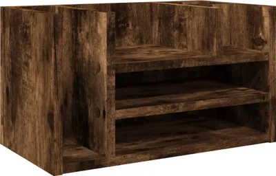 Obrázok produktu pre vidaXL Organizér na písací stôl dub dymový 44,5x24x25 cm materiál na báze dreva
