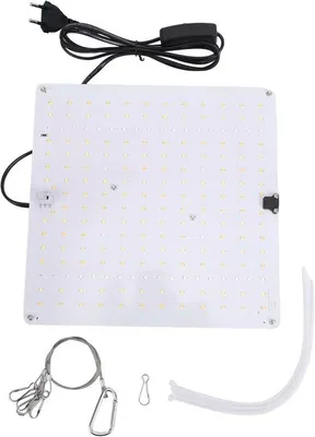 Productafbeelding van LED Groeilamp - Plantenlamp Binnen - Planten Kweken - Volledig Spectrum Licht - 27 x 26 cm - Zwart