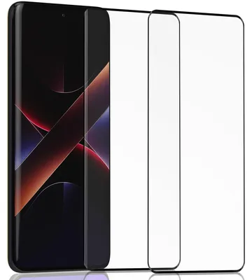 Obrázek produktu pro 2-balení Xiaomi Poco X7 Ochranné sklo na displej - Tvrzené sklo 9H - Super kvalita 3D