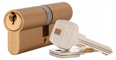 Produktbild von Gerda WKE1 35/40 Messing Schlosszylinder 3 Schlüssel
