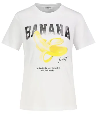 Produktbild von Sublevel Kurzarmshirt Rundhalsausschnitt Fruchtprint Stilvoll Größe: M