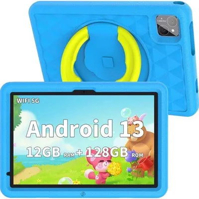 Immagine prodotto di Tablet per bambini dai 3 anni in su - Tablet per bambini - Controllo parentale - Set completo - Tablet per bambini - Pellicola protettiva - Edizione limitata
