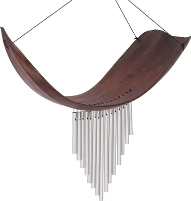 Produktbild von Aluminium Klangspiel, Exotisches Windspiel - Palmenblatt Braun, Palmblätter,Aluminium, 30*40*10 cm, Windspiele & Klangspiele