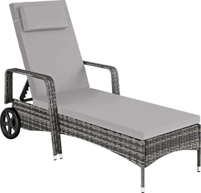 Produktbild von Rattan Sonnenliege 200 x 70 x 33 cm
