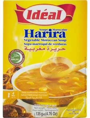 Image de Soupe Harira Idéale 135g – Soupe traditionnelle marocaine aux lentilles, tomates et pois chiches