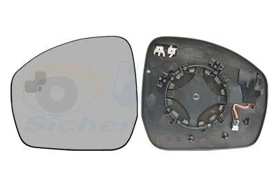 Produktbild von VAN WEZEL Spiegelglas Außenspiegel Links für LAND ROVER Discovery IV (L319) Konvex Beheizbar 0258835