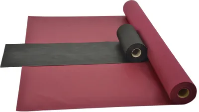 Produktbild von Sensalux Kombi-Set 1 Tischdeckenrolle 1,5m x 25m bordeaux + Tischläufer 30cm schwarz