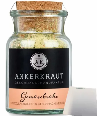 Produktbild von Ankerkraut Gemüsebrühe ohne Zusatzstoffe (90g Glas) + usy Block