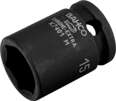Obrázok produktu pre Bahco K7401M-12, Rázová hlavica, Čierna, 1 hlava/hlavy, 5/8", Metrický, 12 mm