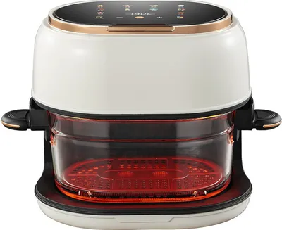 1400W smart öl-freies friteuse 4l elektrische luft friteuse hause transparent sichtbar freidora de aire horno sin aceite