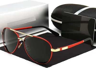 Produktbild von Männer Polarisierte Sonnenbrille Uv Etui Tuch