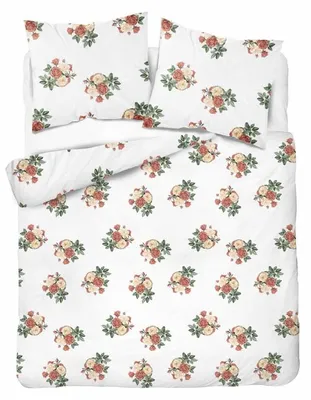 Image de Linge de lit, parure de lit en satin, 100 % coton, haute qualité, 160 x 200, 5805b Fleurs