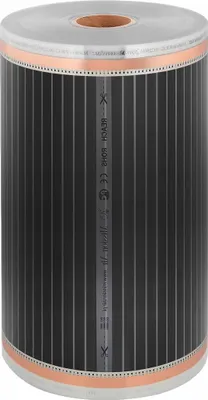 A roll of infrared heating film.