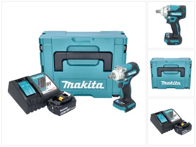 Produktbild von Makita DTW 301 RM1J Akku Schlagschrauber 18 V 330 Nm 1/2" Brushless + 1x Akku 4,0 Ah + Ladegerät + Makpac