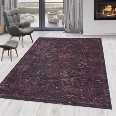 Produktbild von Fiesta Arty protišmykový koberec plochý tkaný obdĺžnikový 200x290cm červený