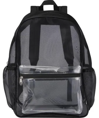 Productafbeelding van Floso - Rugzak, effen kleur, netmateriaal PF5048 (one size) (zwart)