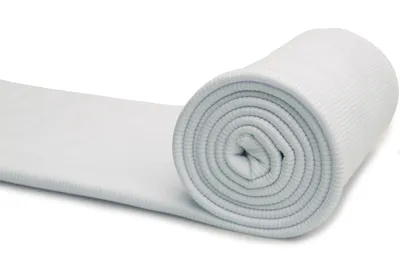 Zdjęcie produktu dla Dzianinowa bawełniana gumka, bawełniana gumka, materiał gumkowy, biały, 50 x 125 cm