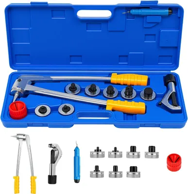 Produktbild von Set zur manuellen Rohraufweitung von 10-28 mm mit 7 Expansionsköpfen