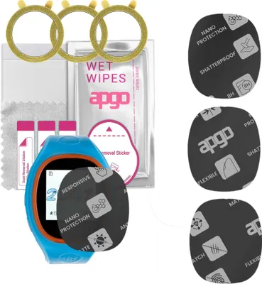 Produktbild von apgo 3 Stück Schutzglas, Matt, kompatibel mit Garett Kids 3 Smartwatch, Hybrid 8H, Ersatz für Hartglas, Displayschutzglas, Bildschirmschutz, Displayschutz, kratzfest