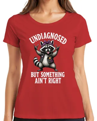 Obrázek produktu pro Tričko "Undiagnosed But Something Ain't Right Rocker Statement Sarkasmus", červené, velikost M