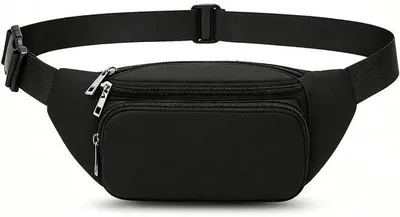 Zdjęcie produktu dla Heuptaska - Czarna - 20 x 20 x 13 cm - Wodoodporna torba na pas dla kobiet i mężczyzn - Idealna na podróże i aktywności outdoorowe
