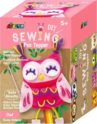 Produktbild von Avenir Eule Bleistift Plüsch Bastelset (5191699)    One Size