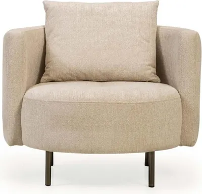 Produktbild von Stoffsessel Sessel Cocktailsessel Einsitzer Beige Designer Sitzer Neu