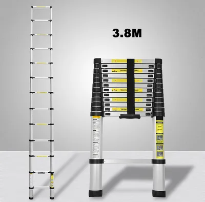 Image de SWANEW Escabeau télescopique bix 150kg Stabil Aluminium Escabeau 3.8m