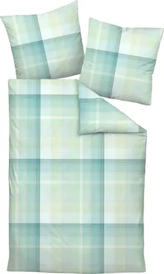 Produktbild von Janine Design Bettwäsche-Garnitur Mako-Satin 45112 MILANO Farbe salbeigrün Größe 135x200+80x80