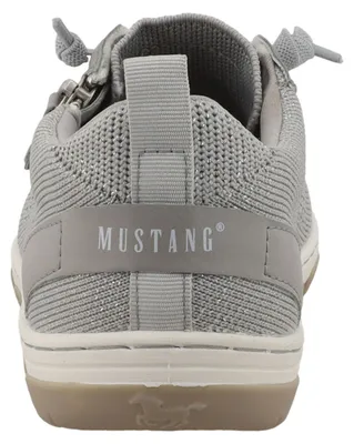 Produktbild von Mustang Damen Sneaker Mesh unifarben Reißverschluss 26M0582002, Größe:41 EU, Farbe:Grau