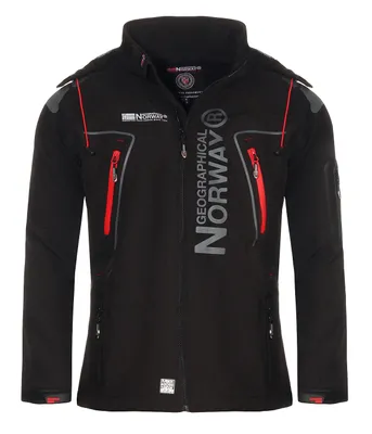 Produktbild von Geographical Norway Herren Softshelljacke Funktions-Outdoor-Jacke Model: G-Forrest, Farbe: schwarz, Größe: L