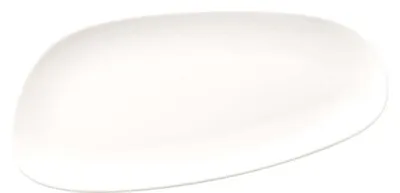 Productafbeelding van Vago Cream, ovaal plat bord, 36 cm - 12 stuks