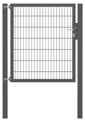 Obrázek produktu pro Alberts 635947, flexibilní brána pro jednotlivce, včetně příslušenství, barva antracit, šířka 125 cm, výška 140 cm