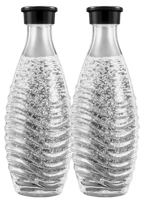 Produktbild von SodaStream Crystal Glaskaraffe - 0,7L Wasserkaraffe, 2er-Pack