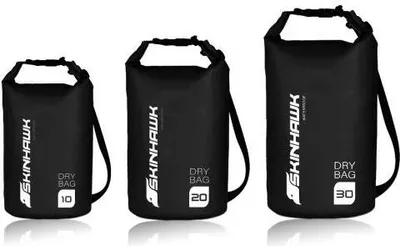 Produktbild von SKINHAWK Dry Bag für SUP-Board – Schwarz / 20 Liter