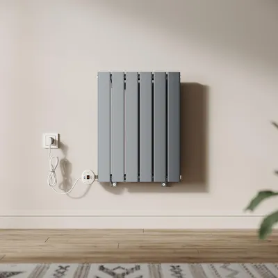 Immagine prodotto di Radiatore autonomo SONNI, radiatore elettrico, a parete singola, antracite, 600 × 452 mm