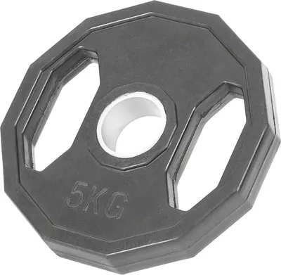 Produktbild von Sport-Tec Olympia Hantelscheibe mit Gummiüberzug und Griff, Krafttraining, Fitness, Bodybuilding, Kraftsport, Muskelaufbau, Powerlifting, 1,25 kg, 2,5 kg, 5 kg, 10 kg, 15kg, 20 kg, 25 kg/Stück