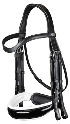 Immagine prodotto di Dyon Working Collection curb bit patent white, taglia:Full, colore:nero