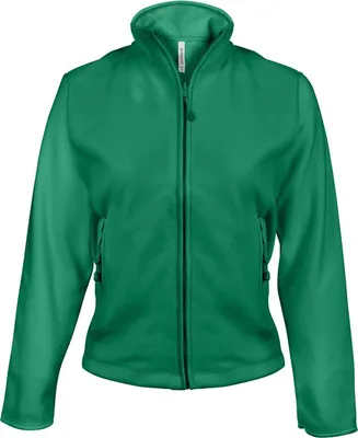 Produktbild von Kariban Damen Fleece Jacke Micro Fleecejacke Windjacke Winterjacke, Größe:XL, Farbe:Kelly Green