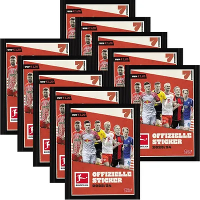 Obrázek produktu pro Sběratelské samolepky Topps Bundesliga 2023/24 - 10 sáčků