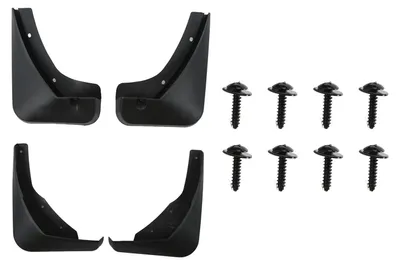Image de Lot de 4 garde-boue avant et arrière anti-éclaboussures, couleur noire, pour Cadillac XTS 2013-2018
