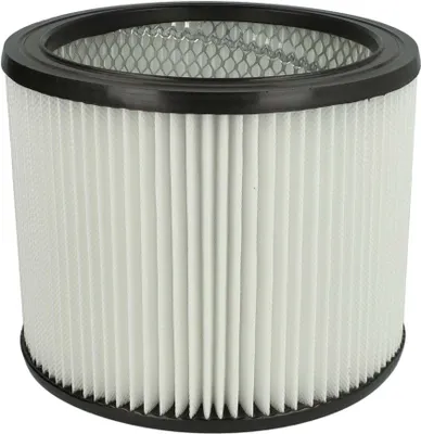 Produktbild von vhbw Faltenfilter kompatibel mit Arebos Industriestaubsauger 1600W Staubsauger - Patronenfilter Schwarz Weiß