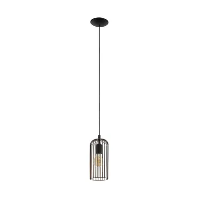 Produktbild von EGLO Pendelleuchte Roccamena Schwarz und Kupfern