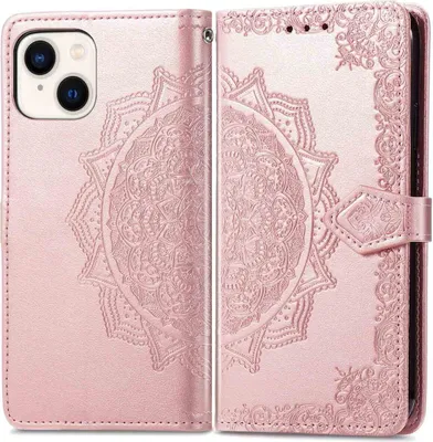Produktbild von imoshion Mandala Klapphülle iPhone 14 / 13 - Rosé gold