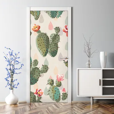Produktbild von Dekorative 3D Abnehmbarer Wandsticker Türtapete selbstklebend Klebefolie Zickzack 70 x 200 cm