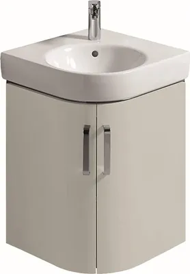Produktbild von Geberit GE Eck-WT-Unterschrank RENOVA COMPACT 482x605x482mm Ko hellg ma Fr hellg hgl