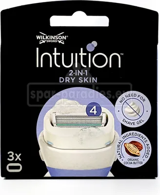 Obrázok produktu pre Wilkinson Sword Intuition pre suchú pokožku, Vymeniteľné čepele, 3 kusy